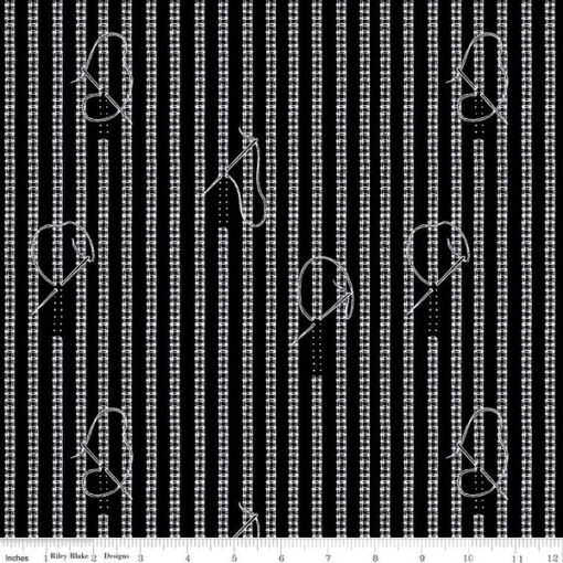 Sew Journal Stitches - Black