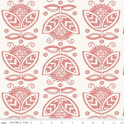 All My Heart Thistles - White/Red