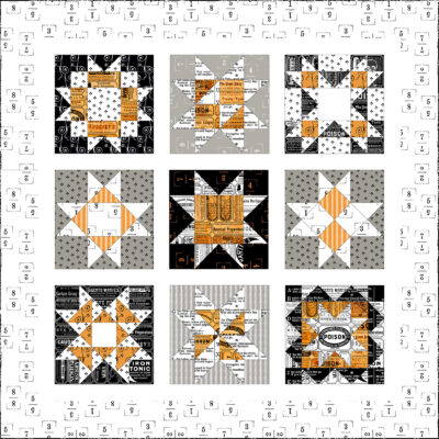 Star Sampler Quilt Kit Queen of Ween by J Wecker Frisch