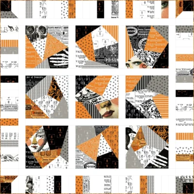 Crazy Coverlet Quilt Kit by J Wecker Frisch