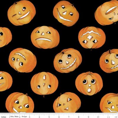Pumpkin Patch Black Tossed Jacks