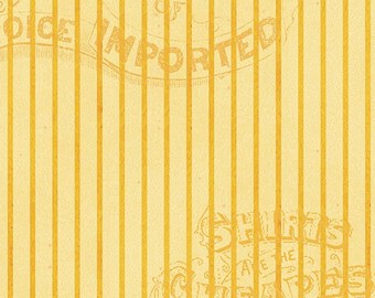 Pumpkin Patch Yellow Silver Lining Stripe